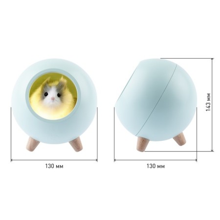 Children's nightlight-lamp NLED-468-1W-GR hamster Green-8