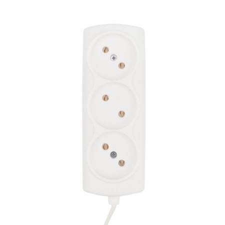 Extension cord Proconnect Standard 3 Nest, 5 m, 2x0.75 mm², b/s, white