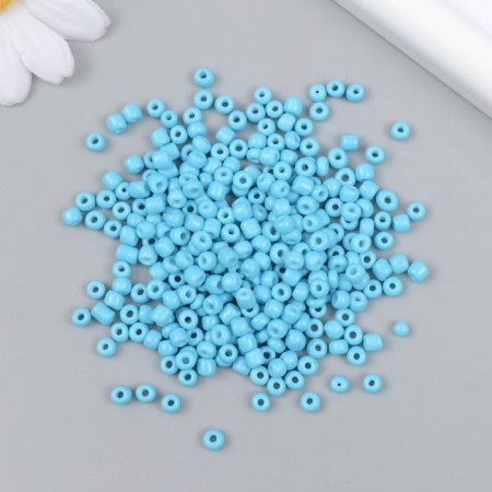 Glass beads 6/0 "azure" bright 450 gr-1