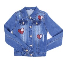 Denim jacket for girls, height 110 cm