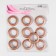 Curtains, D = 3.4/5.5 cm, 10 pcs, Copper color