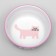 Ceramic "cat Life" bowl 270 ml 12.7 x 5 cm, pink