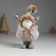 Souvenir Polystone "Santa Claus in a fur coat, with a star" 9x6.5x14 cm