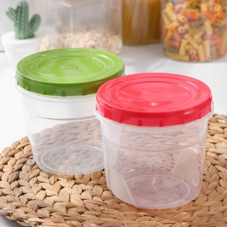 Bank for storing products, 1 l, color mix-3