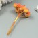 Decor for creativity "Berry Rowan" 1 bouquet = 10 berries orange-yellow 10x1.5 cm
