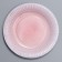 Disposable paper plate "Pink Ceramics", 18 cm