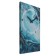 Carty clock is wall-mounted, interior "sea", 35 x 60 cm, on canvas, silent