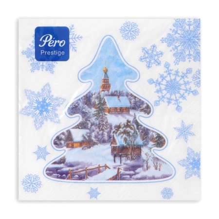 New Year's napkins Paper Pro Prestige "Night Before Christmas", 3 layers, 33x33 cm, 20 pcs-2