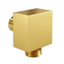 Shower hose connection Wasserkraft A177, brass, gold