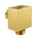Shower hose connection Wasserkraft A177, brass, gold