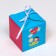 Folding box "Love is...", blue, 10 x 10 x 10 cm