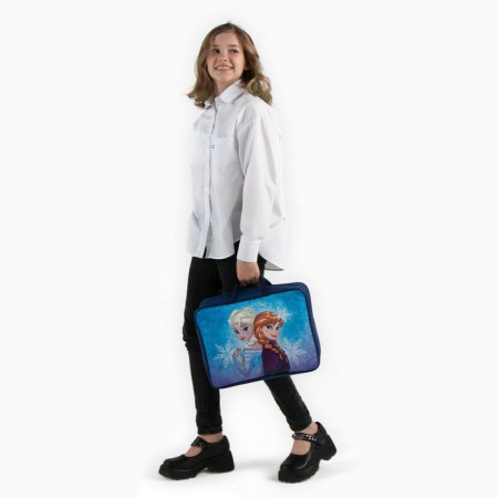Folder with handles textile A4, 350x270x100 mm, cold heart-7