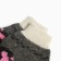 Women's woolen socks shortened, gray color, size 25