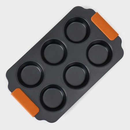 Magistro baking form "French Bakery. Circle ", 30.5 × 18 × 3 cm, 6 cells, anti -stick coating-2