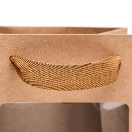 Gift package, with a window, 20 x 15 x 10 cm, craft-3