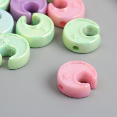 Busina for creativity plastic "Month. Purumatic gloss" mix 0.8x2.3x2.3 cm-1
