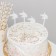 A set of toppers for the cake "Unicorns, 4 pcs, silver color