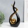 Souvenir Ceramics "Abstraction. Touch. Ball" Black with gold 31x6x16 cm