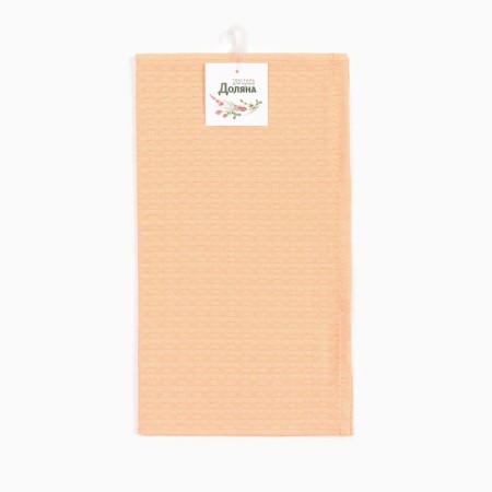 Toward "Dolyana" col. coral 35x60 cm, 100% hl., large waffle 220 g/m2-4