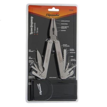 Multifunctional Sparta tool, 15 items, transformer, case-4