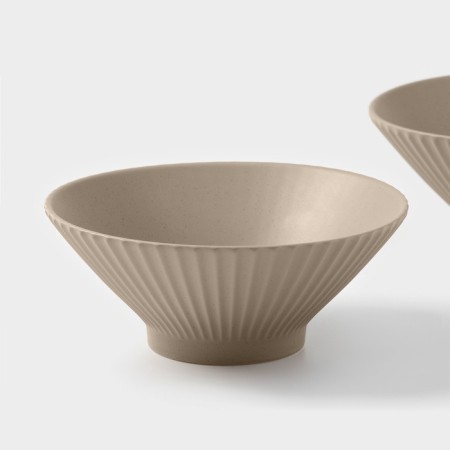 Saladniki Magistro Jarwah Lausanne, 700 ml, 17.5 × 7.3 cm, set 2 pcs, porcelain, beige-2