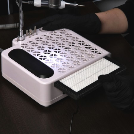 A device for manicure and pedicure Windigo LMH-04, 80 watts, 35000 rpm, lamp, pen, white-14
