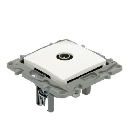 Television socket Legrand Etika 672251, single, hidden, 2DB, type "Zvezda", white-1