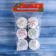 Set of balls plastic D-4.5 cm, 6 pcs "Snowball" mix