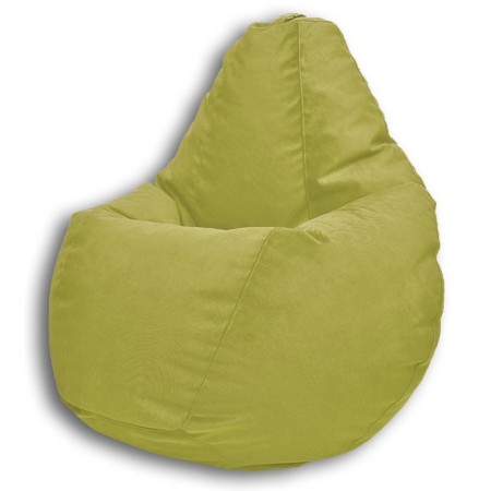 Mear-bag “Pear” Positive Liberty, size L, diameter 80 cm, height 100 cm, velor, olive color-1