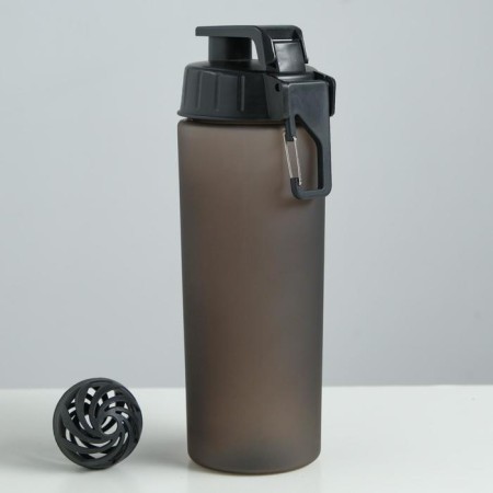 Shaker, 800 ml, series: Energy, 23.5 x 7.7 cm, matte, black