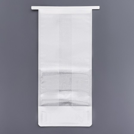 Paper package, with a window, rectangular bottom, white, 13 x 10 x 28 cm-5