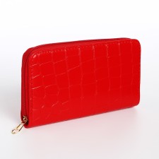 Women's wallet with lightning, red color