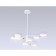 LED LED suspended Ambrella Light, Linetech, FL51642, 8XLED, 67 W, 5025LUM, 3000-6400K, white, gold.