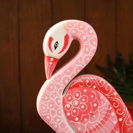 Souvenir "Flamingo" wood, on a stand 20x10x40 cm-2