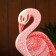 Souvenir "Flamingo" wood, on a stand 20x10x40 cm