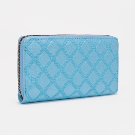 Women's wallet with lightning, blue color-1