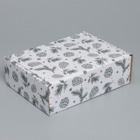 Box the team "bumps", white, 27 x 21 x 9 cm, new year-3