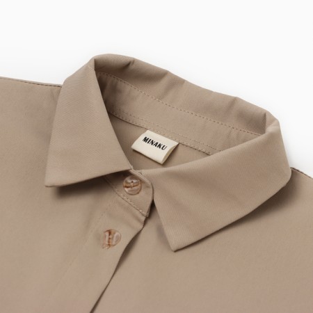 Women's dress Minaku: Safari Midi Beige Color, Rr. 44-6