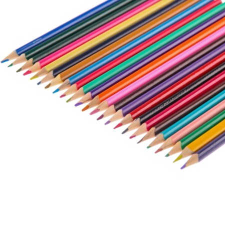 Color pencils, 24 colors, trihedral, spider-man-4