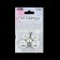A set of buttons on the leg, d = 21.5 mm, 5 pcs, pearl/silver color