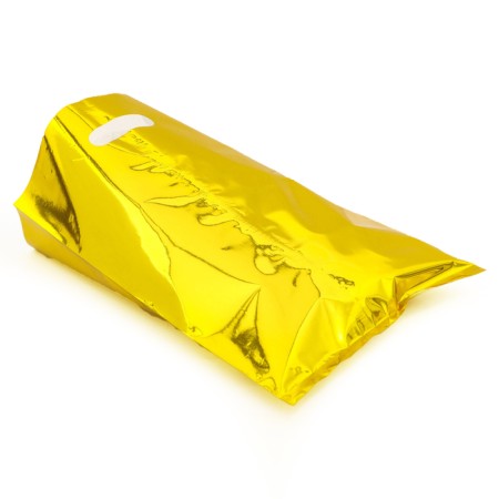 Gift, metallized, gold 17x25 cm package, 20 microns 10 pcs set-3