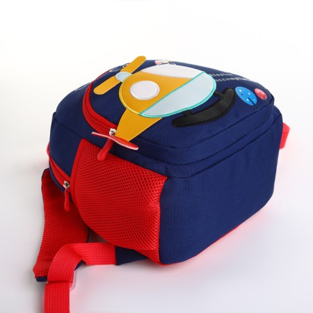 Baby backpack on lightning, blue color-3