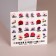 Slider - Nail design "Flower inscriptions", multi -colored