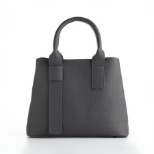 Women's bag with lightning, textura, average size, color gray