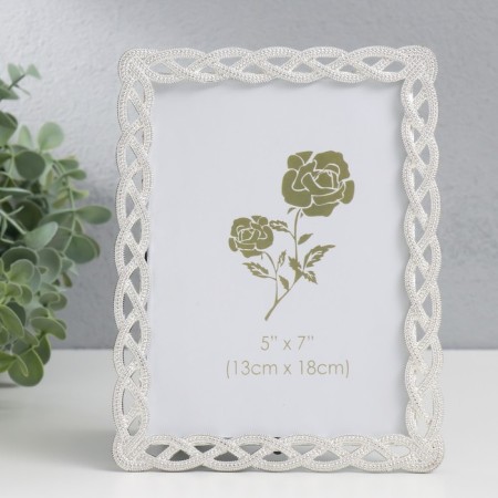 Photo frame metal 13x18 cm "plexus" rhinestones 15.5x20.5 cm