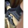 Textile gloves, with suede palms, size 10, gray