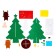 Set for creativity "Christmas tree with a deer" adhesive decorations