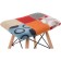 Stool Ben Multicolor array of beech/metal/fabric, natural/colored 40x40x44 cm