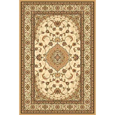 Rectangular carpet Olympos D389, size 150 x 230 cm, color BEIGE
