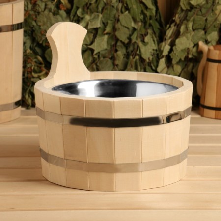 Gang of linden, 3 l, round, stainless insert, "Dobroparov"-4